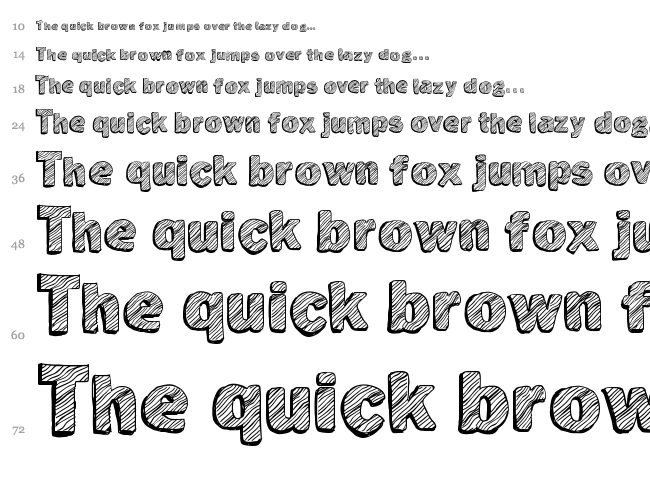 Not Tuned TV font waterfall